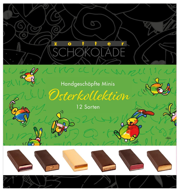 Produktfoto zu Zotter Minis Osterkollektion 12 Sorten, 240g