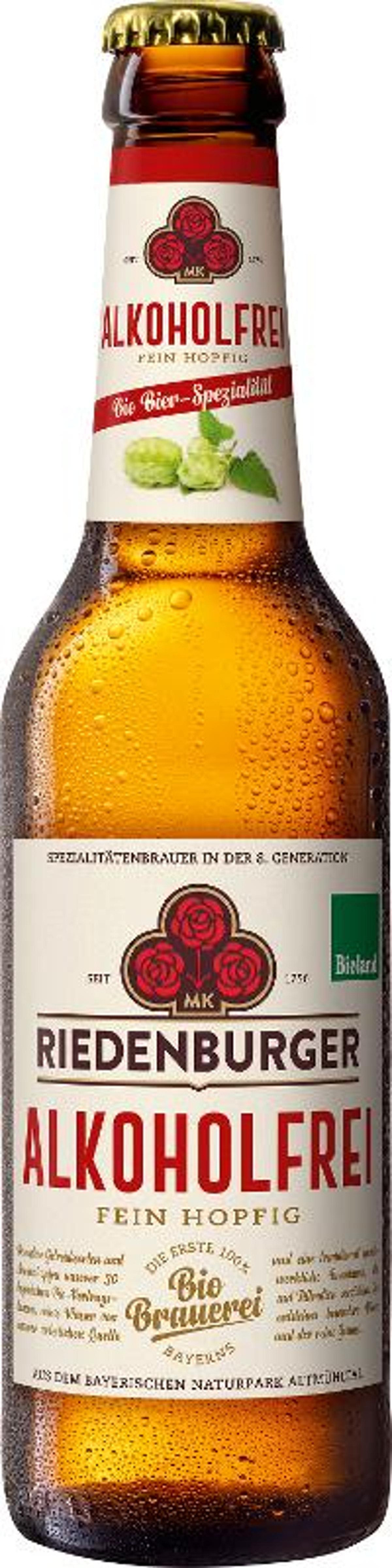 Produktfoto zu Riedenburger Alkoholfrei 0,33l