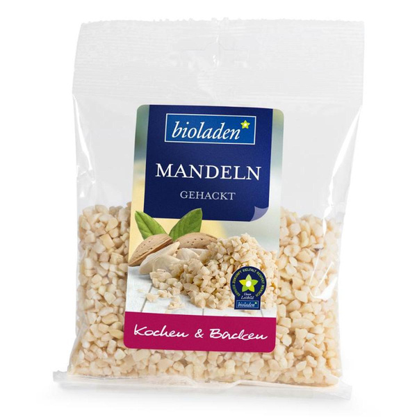 Produktfoto zu Mandeln blanchiert gehackt 100g