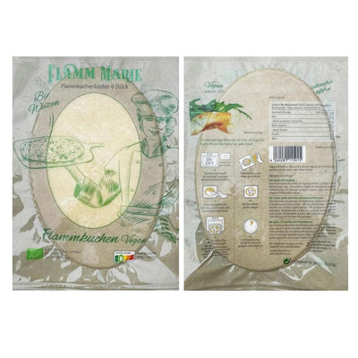 Produktfoto zu Flammkuchenböden Weizen (6 Stk.) 300g