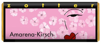 Produktfoto zu Amarena-Kirsch, 70g, Zotter-Schokolade