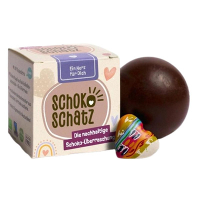 Produktfoto zu SchokoSchatz "Ein Herz für Dich" vegan 25g