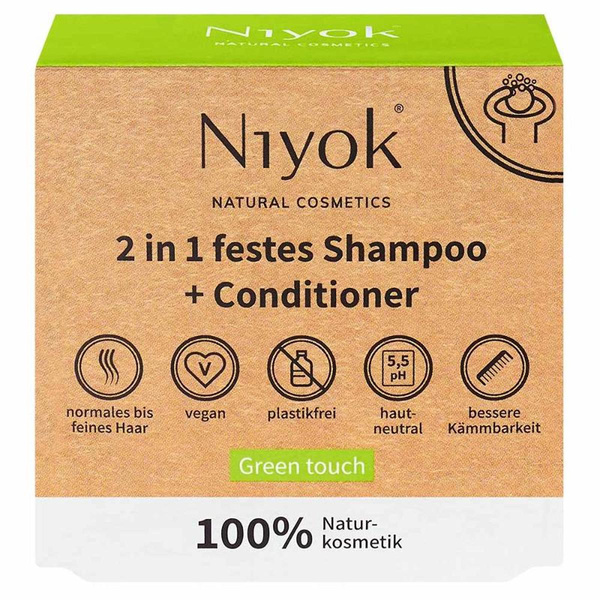 Produktfoto zu 2 in 1 Festes Shampoo + Conditioner, 80g
