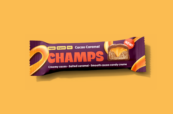 Produktfoto zu Champs Riegel Cacao Caramel 43g