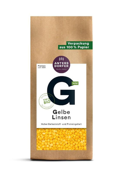 Produktfoto zu Gelbe Linsen 500g