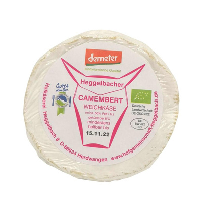 Produktfoto zu Heggelbacher Camembert 150g