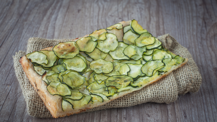 Rezeptbild für Zucchini-Pizza - vegan