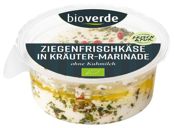 Produktfoto zu Ziegenfrischkäse in Kräutermarinade 100g
