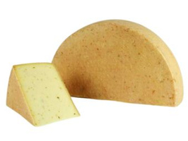 KI generiert: Das Bild zeigt ein Glas mit einem Lebensmittelprodukt namens "Wilde Weidekuh Carlo" in der Geschmacksrichtung "Curry & Dattel". Auf dem Etikett des Glases ist eine stilisierte Kuh abgebildet.