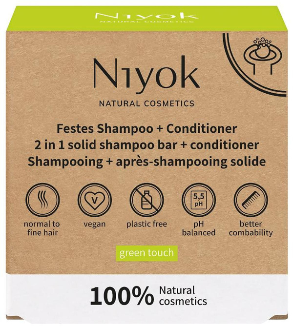 Produktfoto zu 2 in 1 Festes Shampoo + Conditioner, 80g