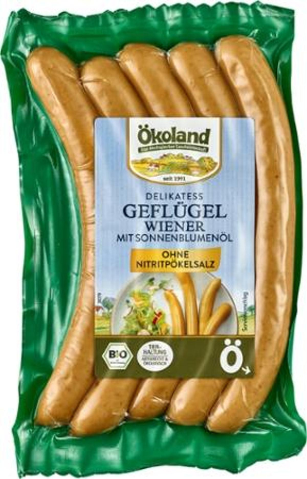 Produktfoto zu Delikatess Geflügel Wiener 5 Stück, 200g