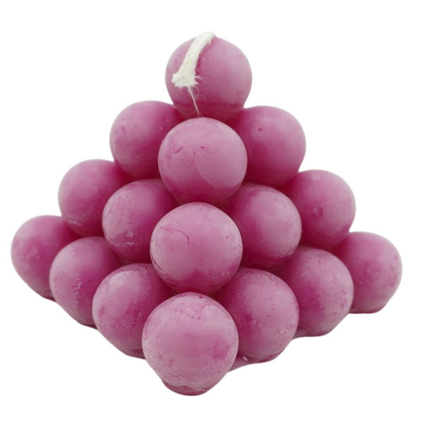 Produktfoto zu Pyramidenkerze Bienenwachs violett 60x60mm