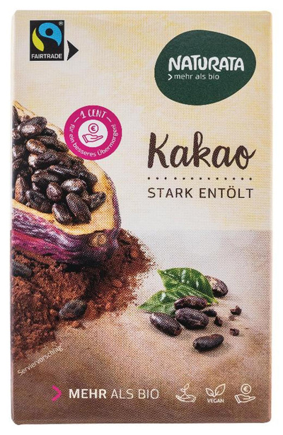 Produktfoto zu Kakaopulver, stark entölt 125g