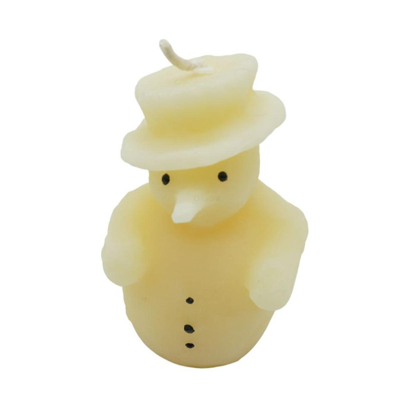Produktfoto zu Schneemannkerze weiß 100x50 mm, 1 Stk.