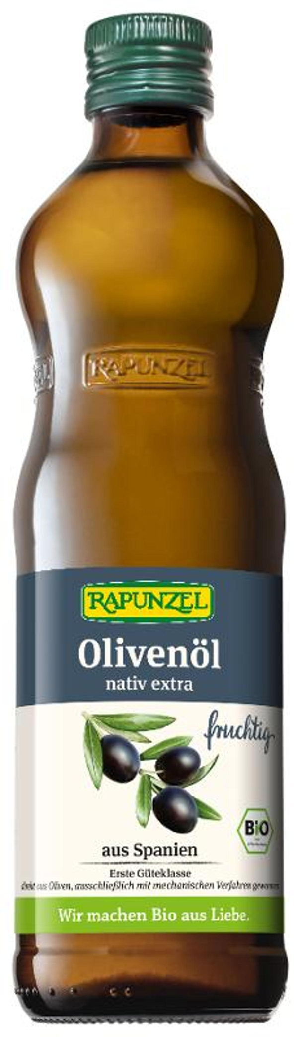 Produktfoto zu Olivenöl fruchtig Rapunzel; nativ extra 0,5l