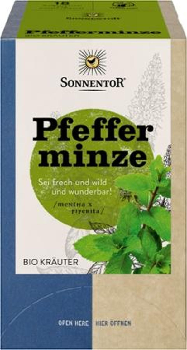 Produktfoto zu Tee - Pfefferminze, 18 Btl. à 1g