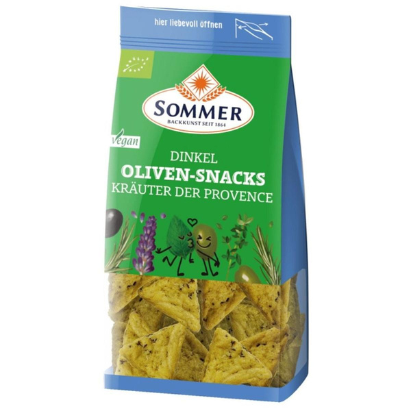 Produktfoto zu Dinkel Oliven-Snacks Kräuter, 150g