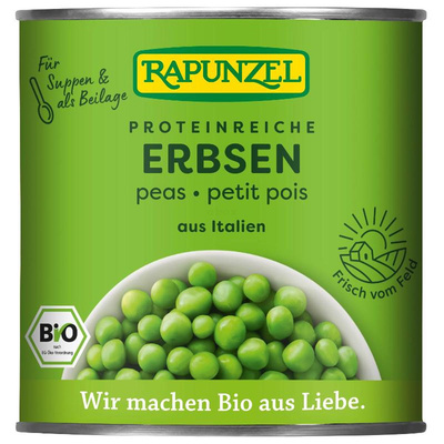 Produktfoto zu Erbsen in der Dose 340g