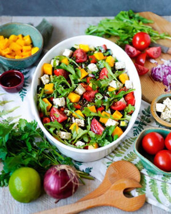 Produktfoto zu Rezept Sommerlicher Linsensalat
