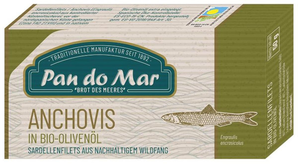 Produktfoto zu Anchovis, Sardellen in Olivenöl 50g