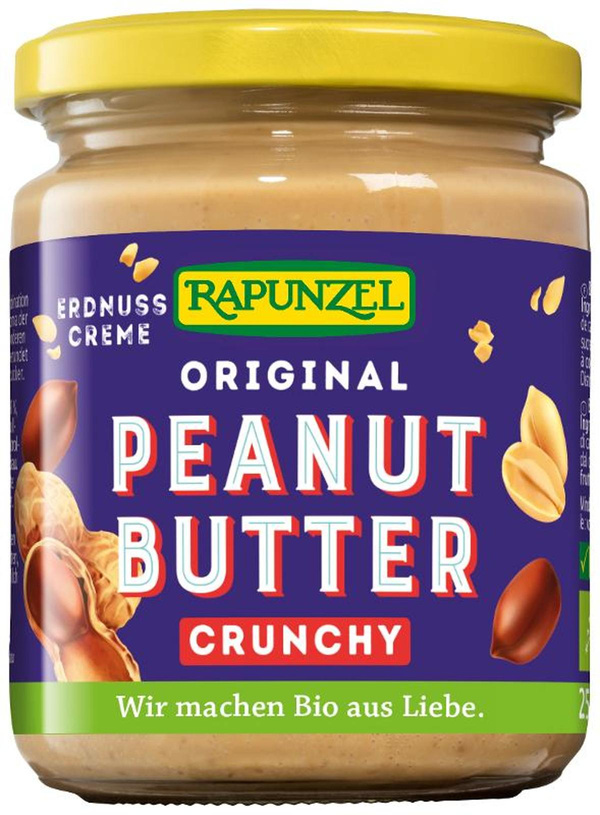 Produktfoto zu Erdnussbutter Crunchy 250g