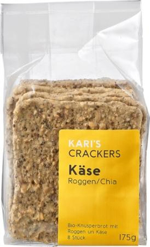 Produktfoto zu Cracker Käse Roggen Chia 175g