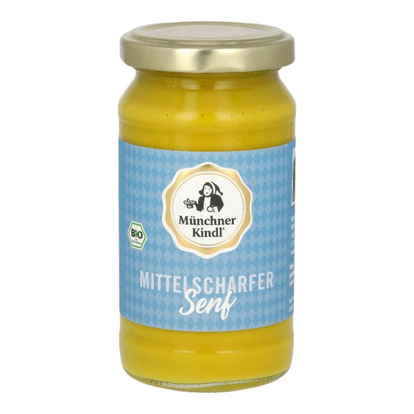 Produktfoto zu Mittelscharfer Senf Münchner Kindl 200ml