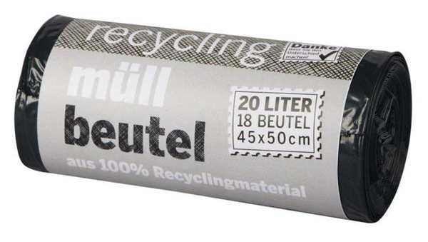 Produktfoto zu Müllbeutel 20 Liter mit Zugband 18 Stk