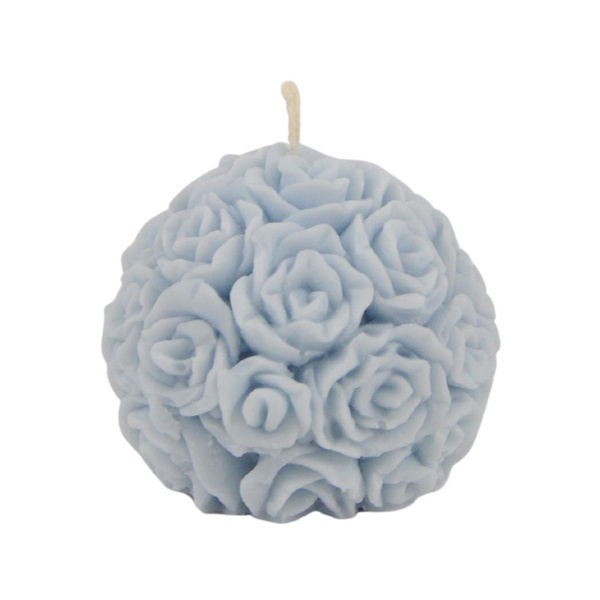 Produktfoto zu Rosenkugel (Rapswachs) blau Ø 55 mm