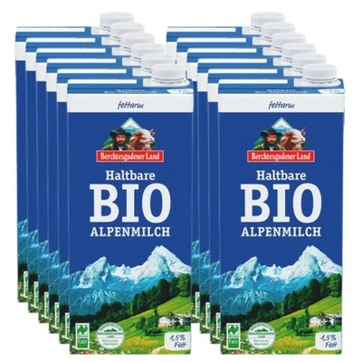 Produktfoto zu H-Alpenmilch fettarm 1,5% 12x1l Tetra
