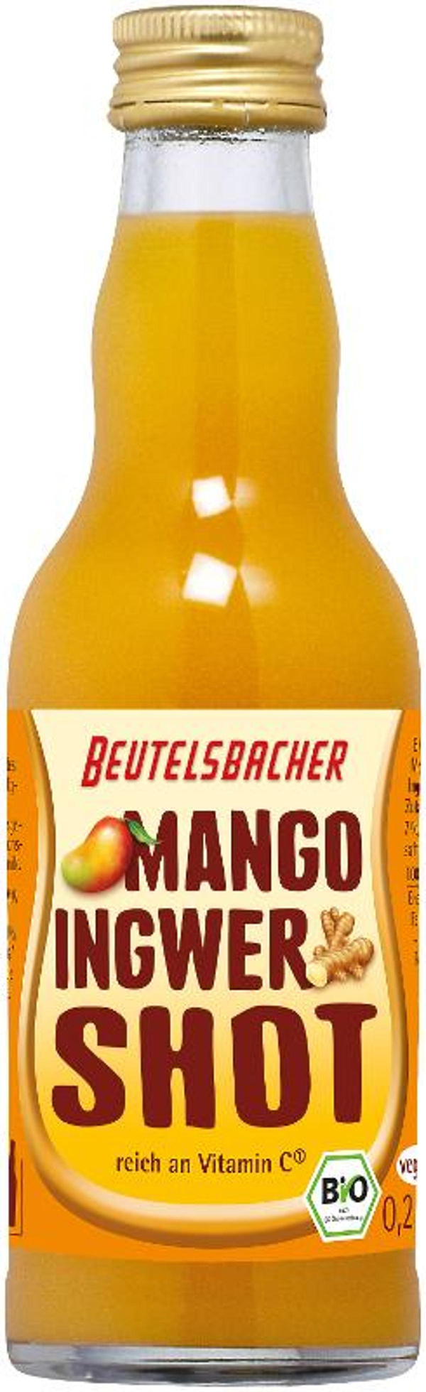 Produktfoto zu Quattro Shot Ingwer-Mango 0,2l