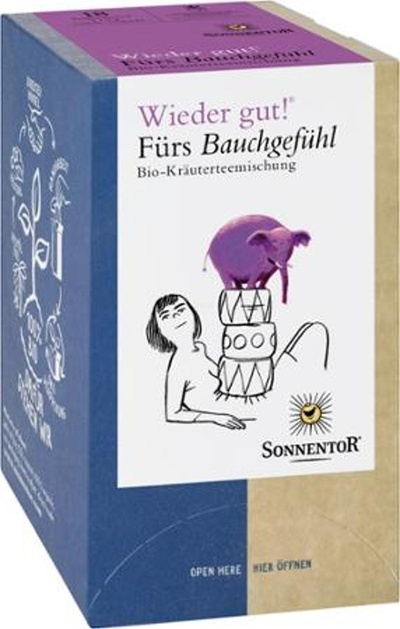 Produktfoto zu Fürs Bauchgefühl Tee, TB, 18x1,5g