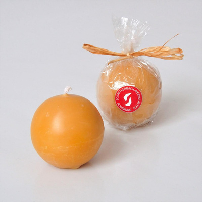 Produktfoto zu Kugelkerze klein "natur" 55 mm, 1 Stk.