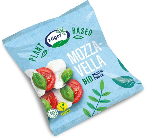 Produktfoto zu MozzaVella (veganer Mozzarella) 125g