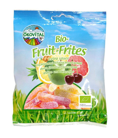 Produktfoto zu Fruit Frites Fruchtgummistäbchen extra sauer 80g
