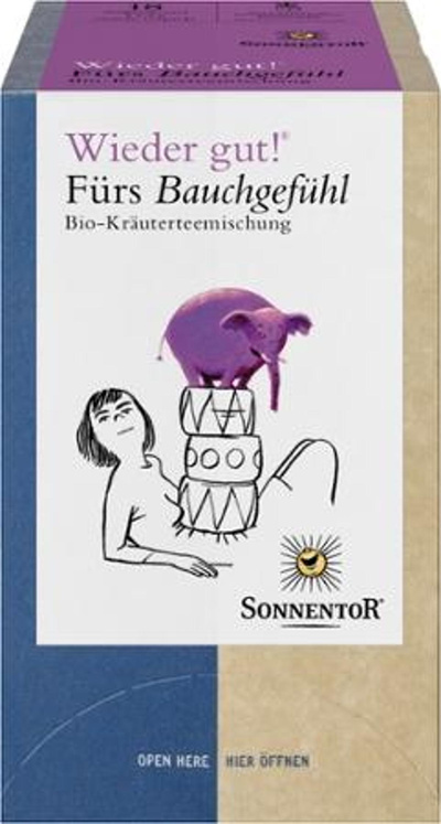 Produktfoto zu Fürs Bauchgefühl Tee 18 Btl., 27g