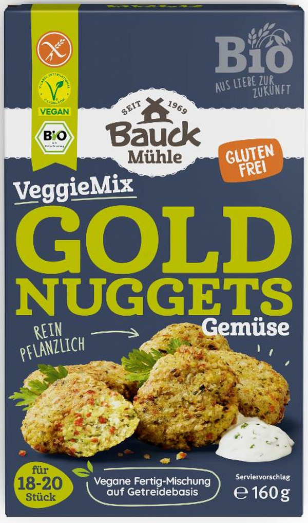 Produktfoto zu VeggieMix Goldnuggets Gemüse 160g