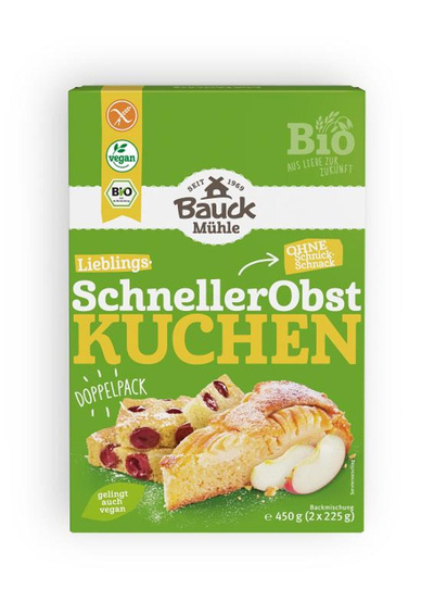 Produktfoto zu Schneller Obstkuchen glutenfrei 450g