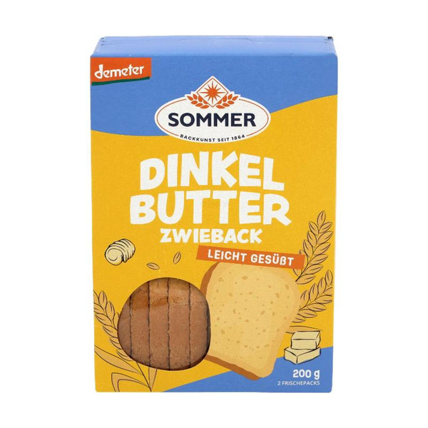 Produktfoto zu Dinkel Butter Zwieback 200g