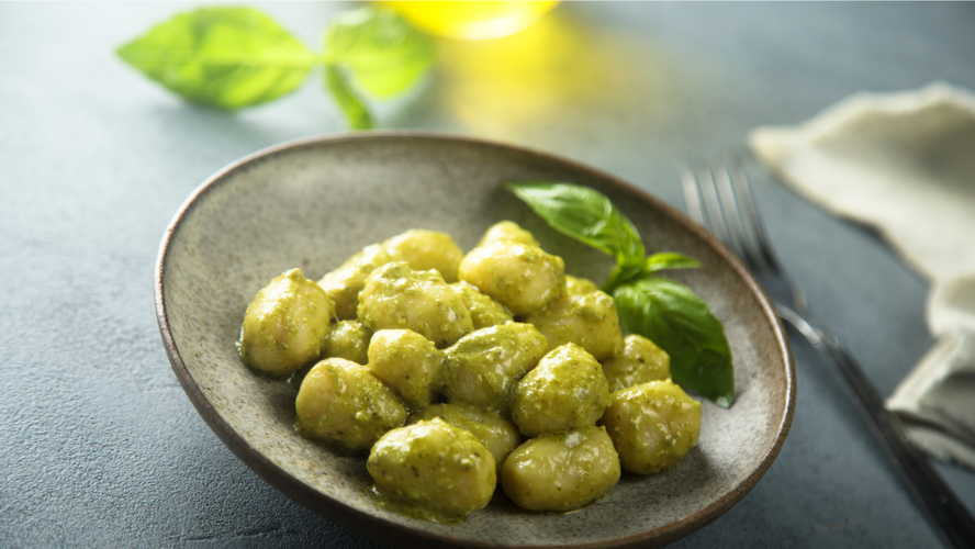 Rezeptbild für Gnocchi mit Zucchini-Mandelmus-Soße