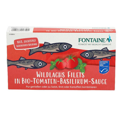 Produktfoto zu Wildlachsfilet Tomate Basilikum 200g