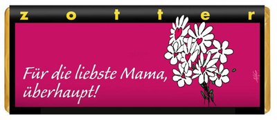 Produktfoto zu Für die liebste Mama, überhaupt!, 70g, Zotter-Schokolade