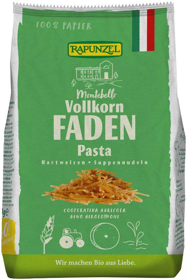 Produktfoto zu Faden Suppennudeln Vollkorn 250g