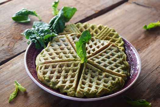 Rezeptbild für Spinatwaffeln