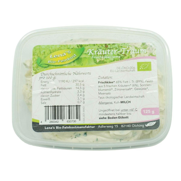 Produktfoto zu Kräuter-Traum Frischkäsecreme 125g