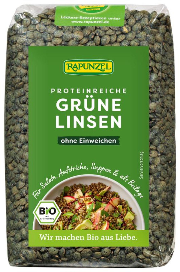 Produktfoto zu Linsen grün 500g
