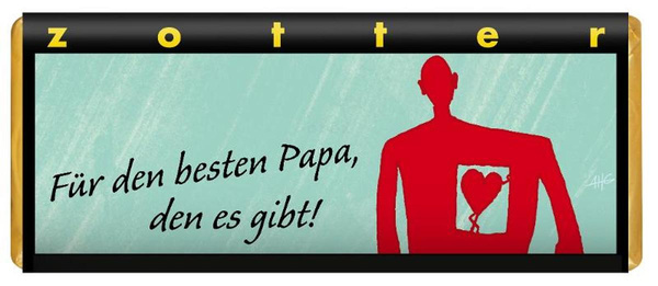 Produktfoto zu Für den besten Papa, den es gibt!, 70g, Zotter-Schokolade