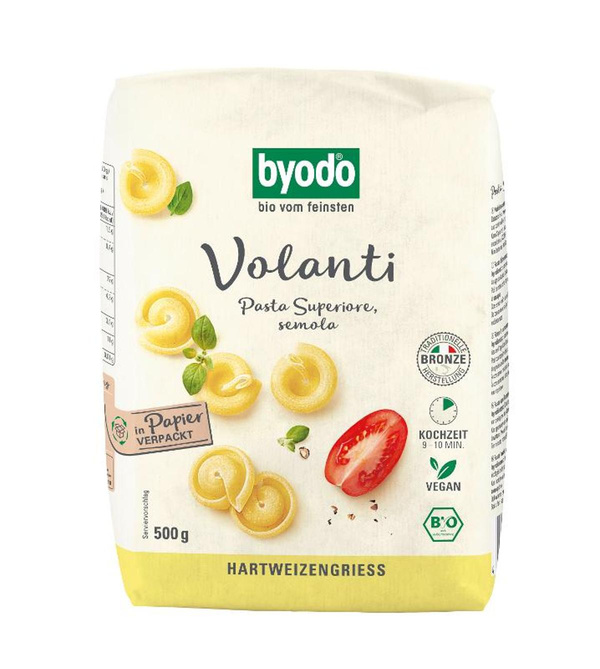 Produktfoto zu Volanti semola Byodo, 500g