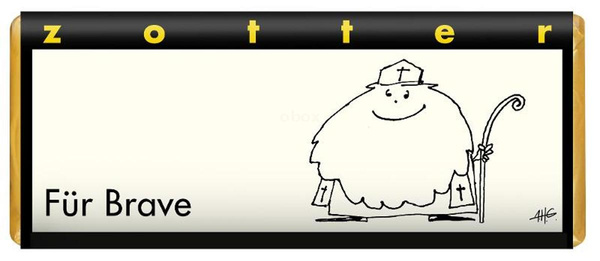 Produktfoto zu Für Brave Nikolaus, 70g, Zotter Schokolade