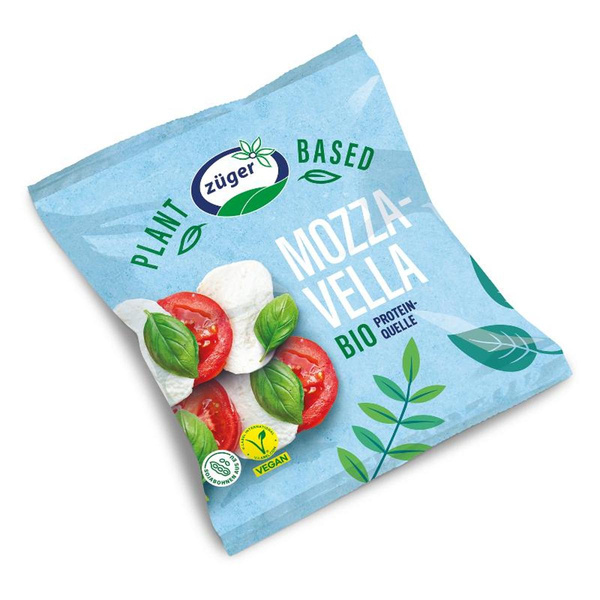 Produktfoto zu MozzaVella (veganer Mozzarella) 125g